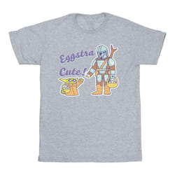 Star Wars - T-shirt THE MANDALORIAN EGGSTRA CUTE - Homme (Gris chiné)