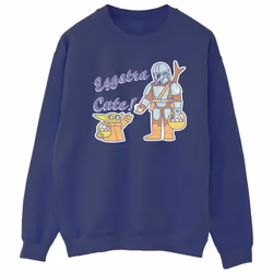 Star Wars - Sweat THE MANDALORIAN EGGSTRA CUTE - Homme (Bleu marine)