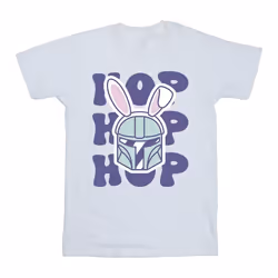 Star Wars - T-shirt THE MANDALORIAN HOP INTO EASTER - Garçon (Blanc)