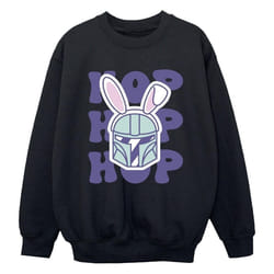 Star Wars - Sweat THE MANDALORIAN HOP INTO EASTER - Garçon (Noir)