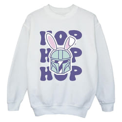 Star Wars - Sweat THE MANDALORIAN HOP INTO EASTER - Garçon (Blanc)