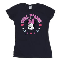 Disney - T-shirt GIRL POWER - Femme (Bleu marine)