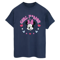 Disney - T-shirt GIRL POWER - Femme (Bleu marine)