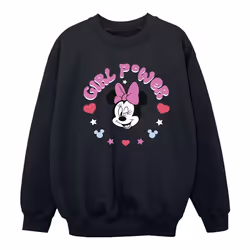 Disney - Sweat GIRL POWER - Fille (Noir)