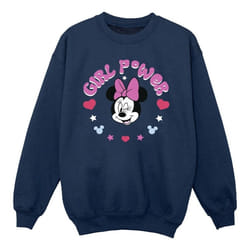 Disney - Sweat GIRL POWER - Fille (Bleu marine)
