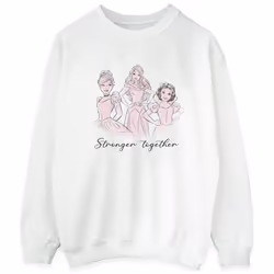Disney - Sweat PRINCESSES STRONGER TOGETHER - Homme (Blanc)
