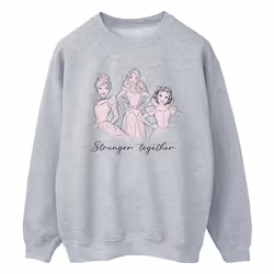 Disney - Sweat PRINCESSES STRONGER TOGETHER - Homme (Gris chiné)