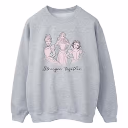 Disney - Sweat PRINCESSES STRONGER TOGETHER - Homme (Gris chiné)