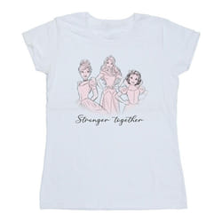 Disney - T-shirt PRINCESSES STRONGER TOGETHER - Femme (Blanc)