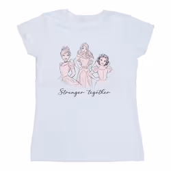 Disney - T-shirt PRINCESSES STRONGER TOGETHER - Femme (Blanc)