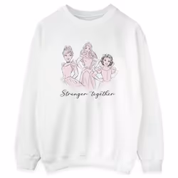 Disney - Sweat PRINCESSES STRONGER TOGETHER - Femme (Blanc)