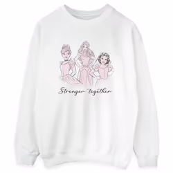 Disney - Sweat PRINCESSES STRONGER TOGETHER - Femme (Blanc)