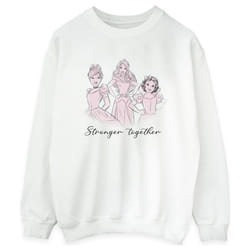 Disney - Sweat PRINCESSES STRONGER TOGETHER - Femme (Blanc)
