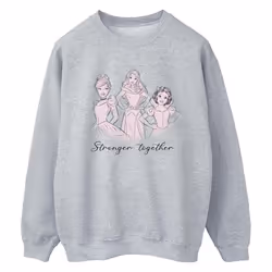 Disney - Sweat PRINCESSES STRONGER TOGETHER - Femme (Gris chiné)