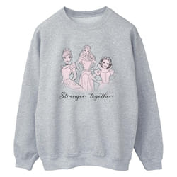 Disney - Sweat PRINCESSES STRONGER TOGETHER - Femme (Gris chiné)