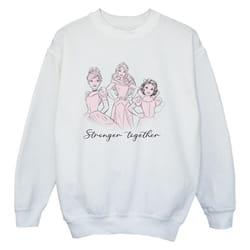 Disney - Sweat PRINCESSES STRONGER TOGETHER - Garçon (Blanc)