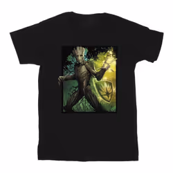 Marvel - T-shirt GUARDIANS OF THE GALAXY FOREST ENERGY - Homme (Noir)