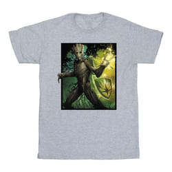 Marvel - T-shirt GUARDIANS OF THE GALAXY FOREST ENERGY - Homme (Gris chiné)
