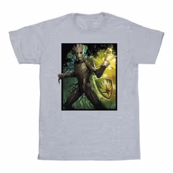 Marvel - T-shirt GUARDIANS OF THE GALAXY FOREST ENERGY - Homme (Gris chiné)