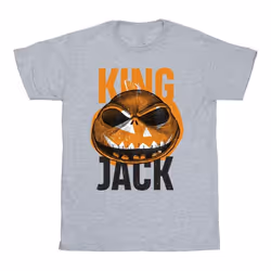 Disney - T-shirt THE NIGHTMARE BEFORE CHRISTMAS KING JACK - Homme (Gris chiné)