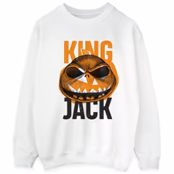 Disney - Sweat THE NIGHTMARE BEFORE CHRISTMAS KING JACK - Homme (Blanc)