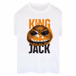 Disney - T-shirt THE NIGHTMARE BEFORE CHRISTMAS KING JACK - Femme (Blanc)