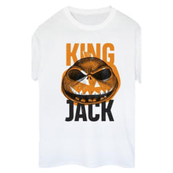 Disney - T-shirt THE NIGHTMARE BEFORE CHRISTMAS KING JACK - Femme (Blanc)
