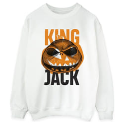 Disney - Sweat THE NIGHTMARE BEFORE CHRISTMAS KING JACK - Femme (Blanc)