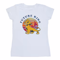 Disney - T-shirt THE LION KING FUTURE KING - Femme (Blanc)