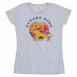 Disney - T-shirt THE LION KING FUTURE KING - Femme (Gris chiné)