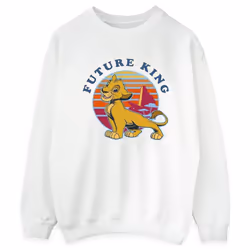 Disney - Sweat THE LION KING FUTURE KING - Femme (Blanc)