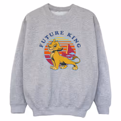 Disney - Sweat THE LION KING FUTURE KING - Garçon (Gris chiné)