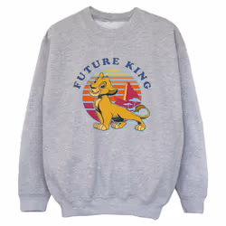 Disney - Sweat THE LION KING FUTURE KING - Garçon (Gris chiné)