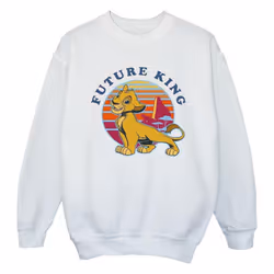 Disney - Sweat THE LION KING FUTURE KING - Fille (Blanc)