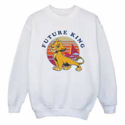 Disney - Sweat THE LION KING FUTURE KING - Fille (Blanc)