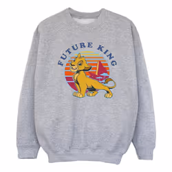 Disney - Sweat THE LION KING FUTURE KING - Fille (Gris chiné)