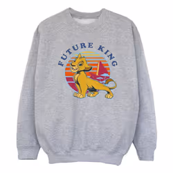 Disney - Sweat THE LION KING FUTURE KING - Fille (Gris chiné)