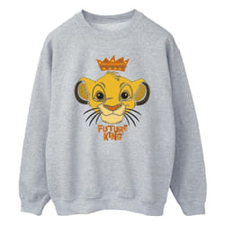 Disney - Sweat THE LION KING FUTURE KING - Homme (Gris chiné)