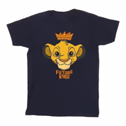 Disney - T-shirt THE LION KING FUTURE KING - Garçon (Bleu marine)