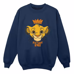 Disney - Sweat THE LION KING FUTURE KING - Garçon (Bleu marine)