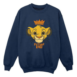 Disney - Sweat THE LION KING FUTURE KING - Garçon (Bleu marine)
