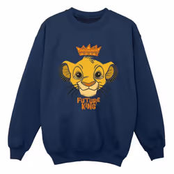 Disney - Sweat THE LION KING FUTURE KING - Garçon (Bleu marine)