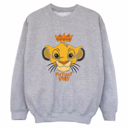 Disney - Sweat THE LION KING FUTURE KING - Garçon (Gris chiné)