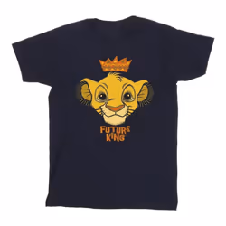 Disney - T-shirt THE LION KING FUTURE KING - Fille (Bleu marine)