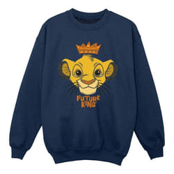 Disney - Sweat THE LION KING FUTURE KING - Fille (Bleu marine)