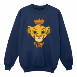 Disney - Sweat THE LION KING FUTURE KING - Fille (Bleu marine)