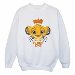 Disney - Sweat THE LION KING FUTURE KING - Fille (Blanc)