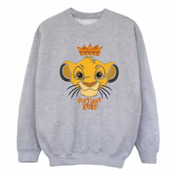 Disney - Sweat THE LION KING FUTURE KING - Fille (Gris chiné)