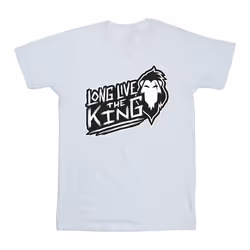 Disney - T-shirt THE LION KING THE KING - Homme (Blanc)