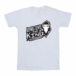 Disney - T-shirt THE LION KING THE KING - Homme (Blanc)